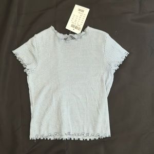 NWT Brandy Melville striped baby doll tee